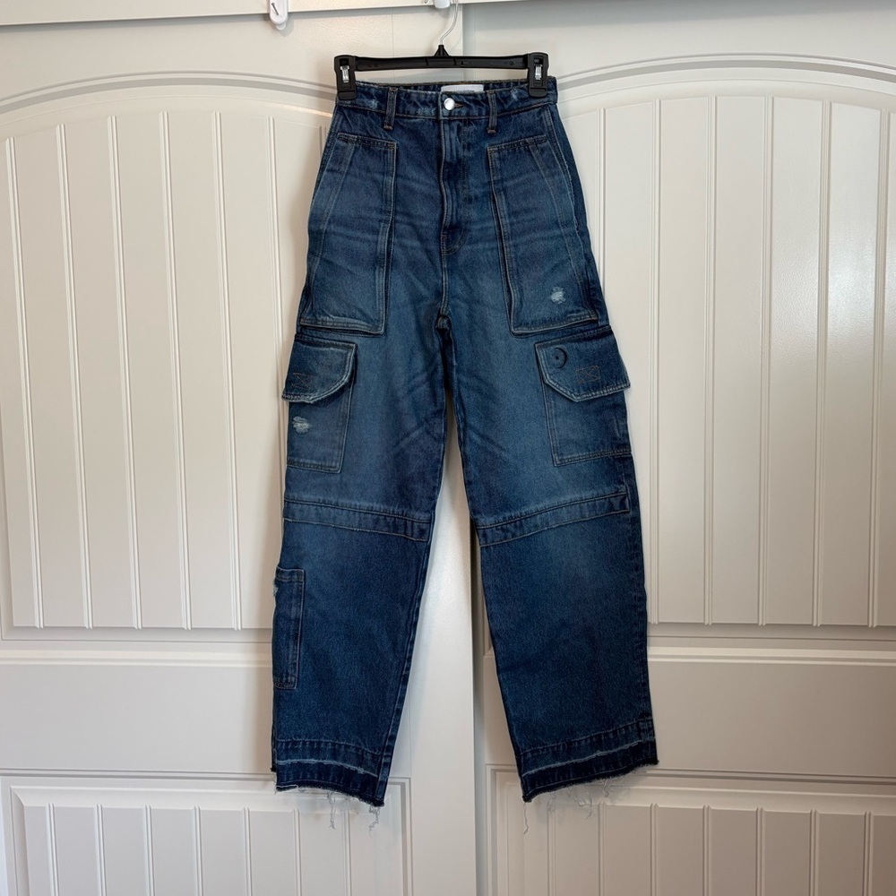 Only Daughters DAKOTA DENIM CARGO jean pants size XS / 25 - Picture 4 of 13